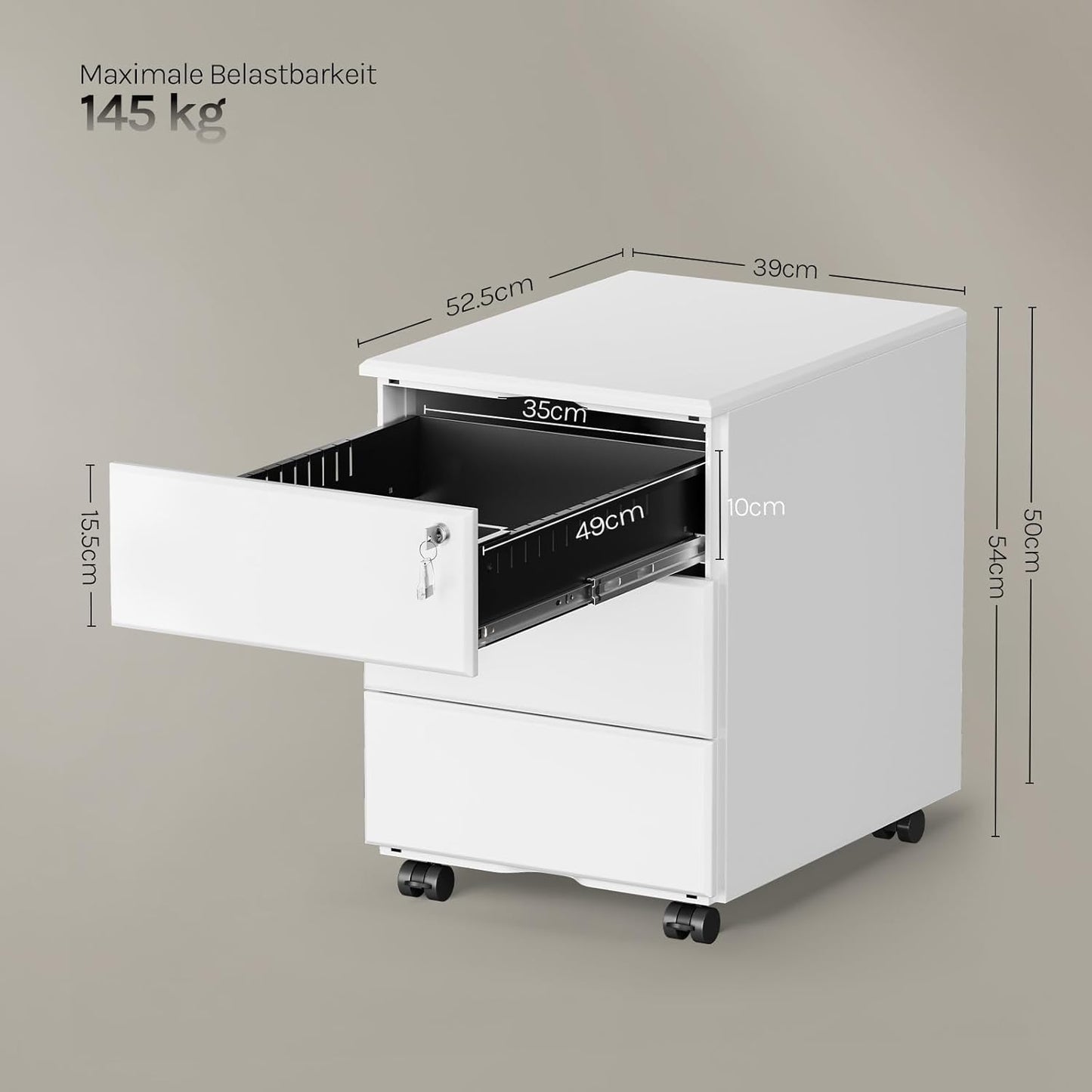 WOLTU Metal Rolling Container (SK024WS)