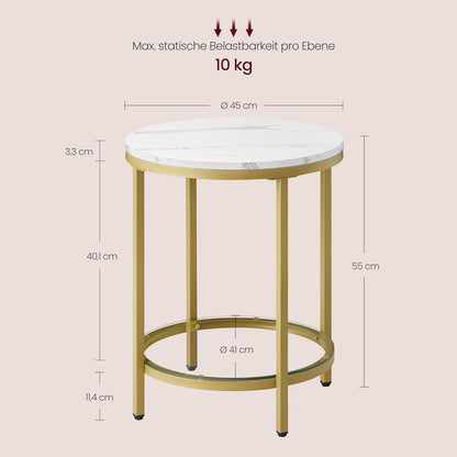 VASAGLE Side Table LET285A59