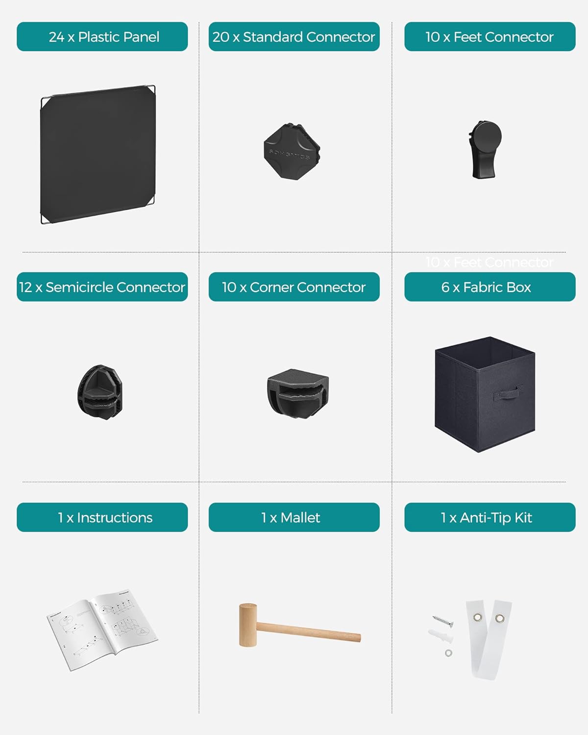 SONGMICS Cube Storage Organizer LPC062B01