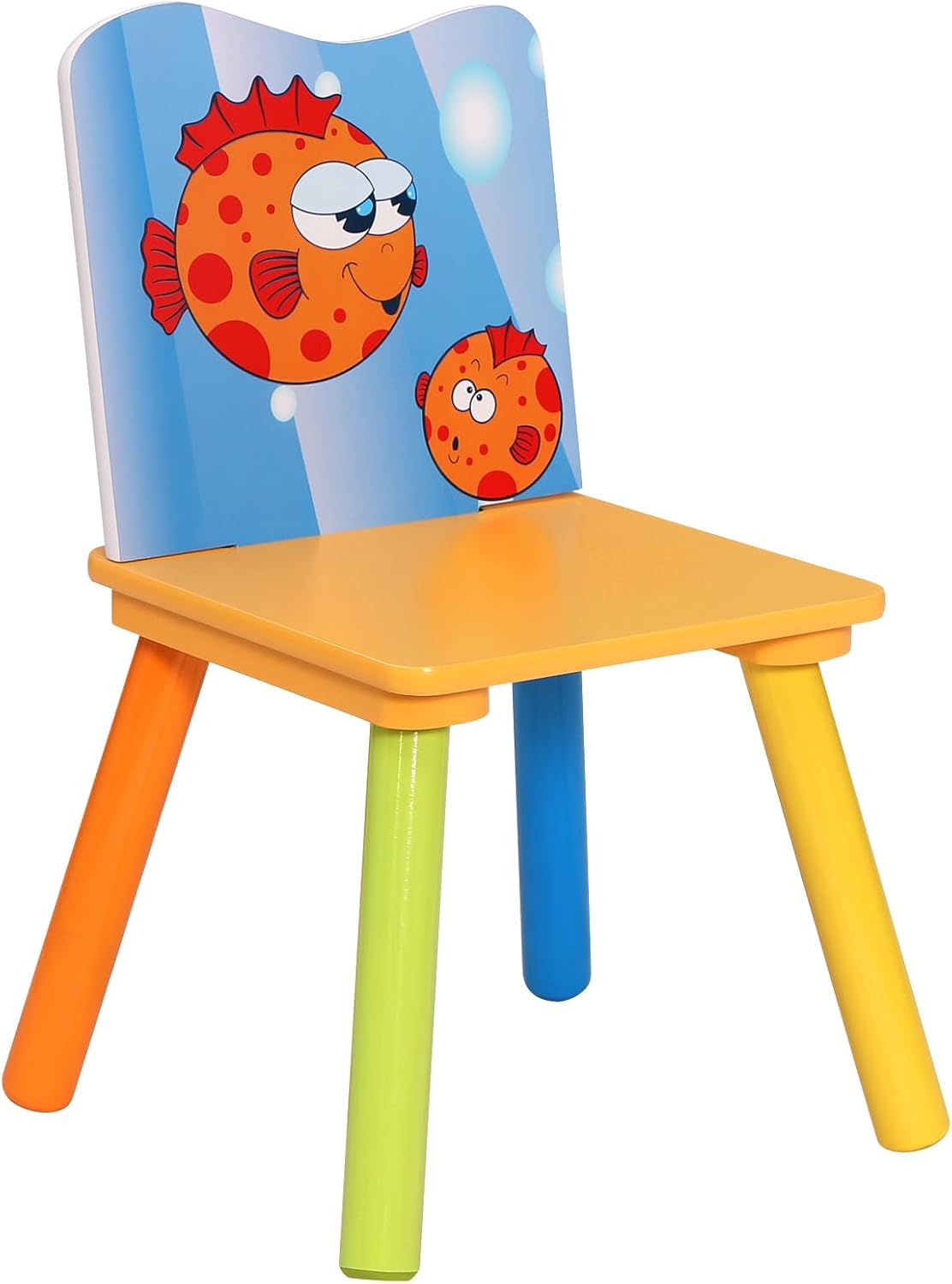 WOLTU Wooden Kids' Children's Table with 2 Chairs (SG003)