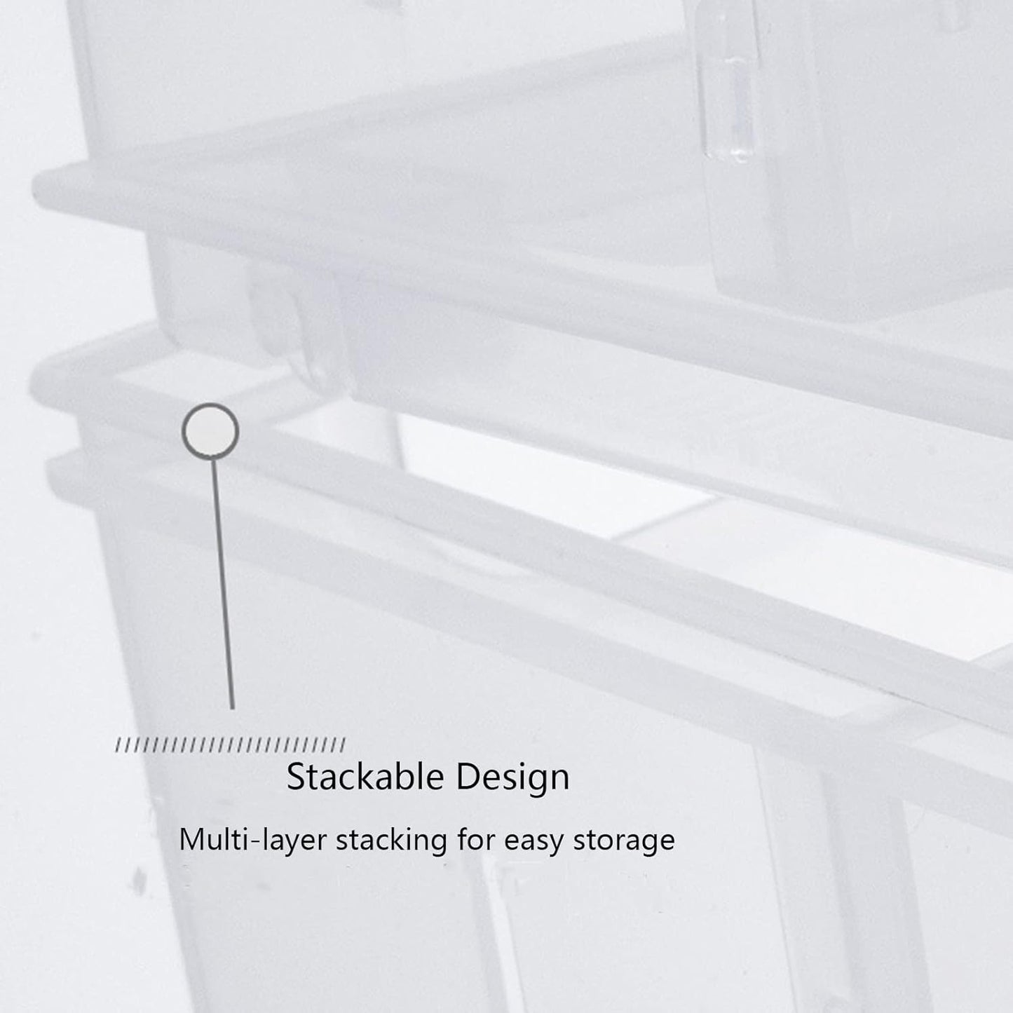 Refrigerator Kitchen Stackable Storage Box