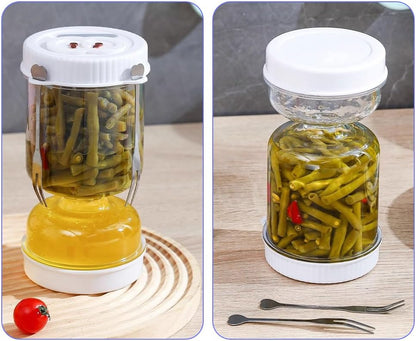 Leak-Proof Glass Pickle & Olive Jar