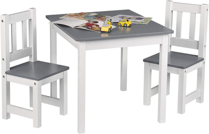 WOLTU Wooden Kids' Children's Table with 2 Chairs (SG014)