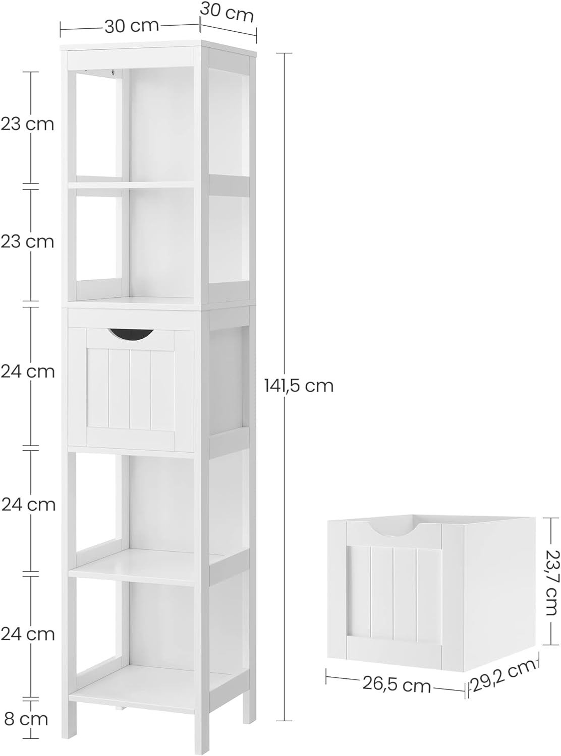 VASAGLE Bathroom Storage Cabinet