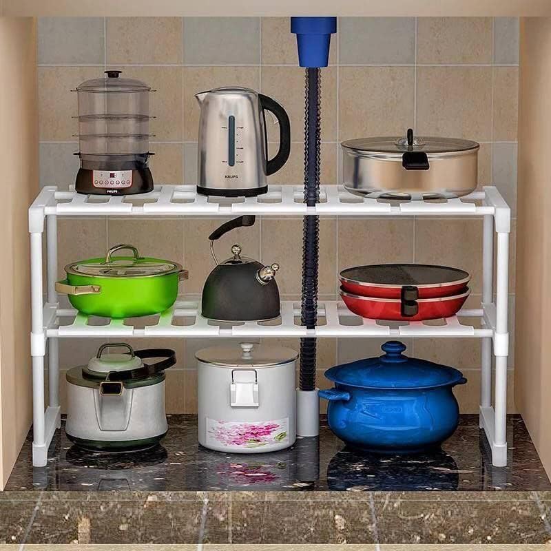 Kitchen Sink Expandable Storage Rack