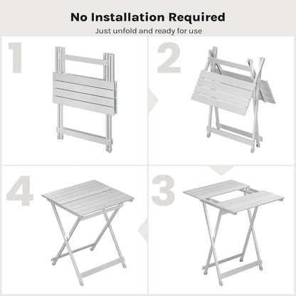 WOLTU Aluminium Camping Folding Side Table (CPT8138SB)