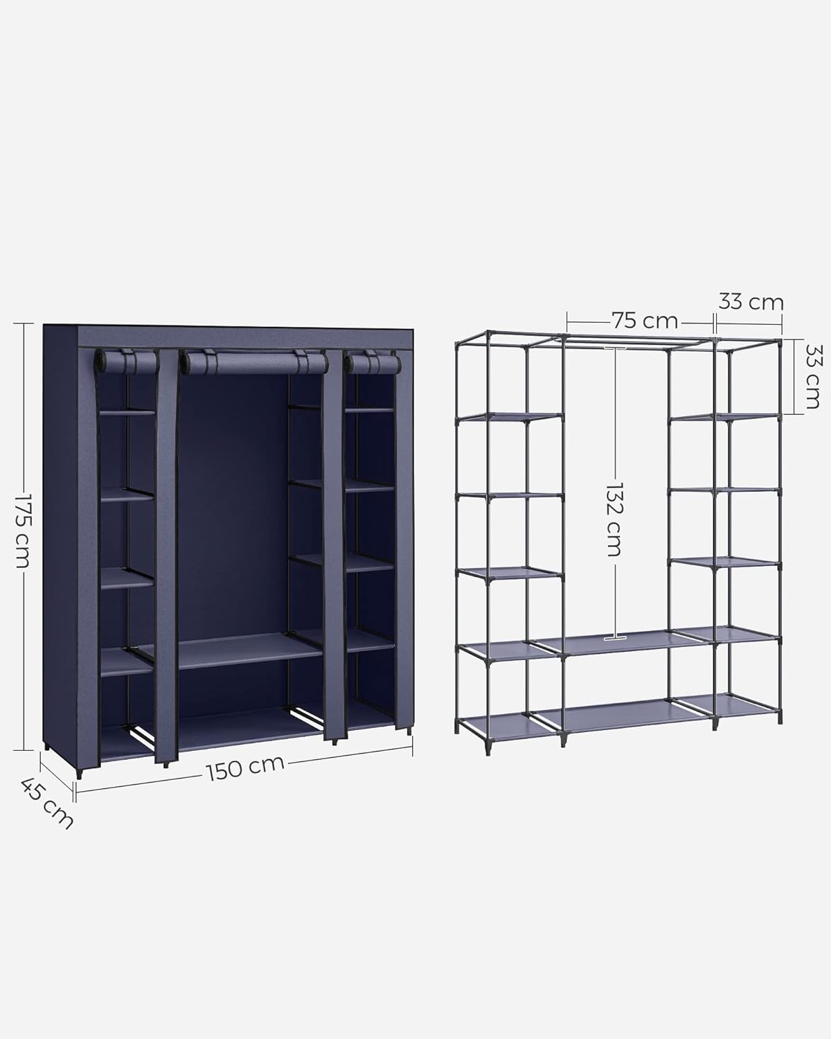 SONGMICS Fabric Wardrobe LSF003I02