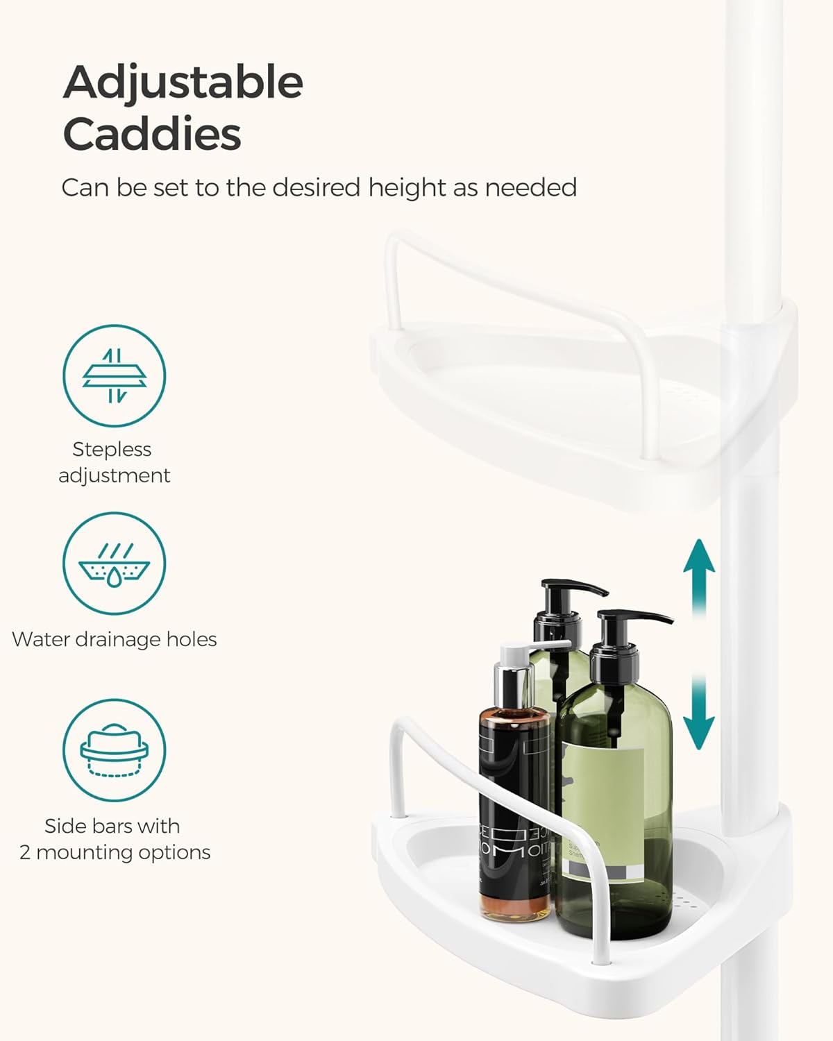 SONGMICS Shower Corner Shelf BCB001A