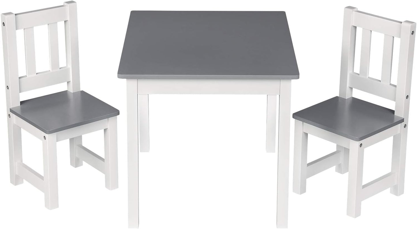 WOLTU Wooden Kids' Children's Table with 2 Chairs (SG014)