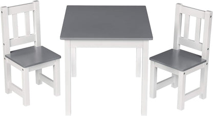 WOLTU Wooden Kids' Children's Table with 2 Chairs (SG014)