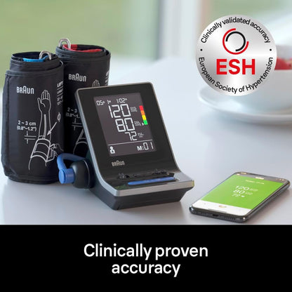 Braun ExactFit 5 Connect Smart Upper Arm Blood Pressure Monitor