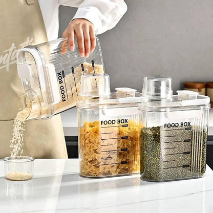 Food Storage Containers with Measuring Cup