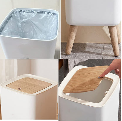 Kitchen Trash Can with Lid