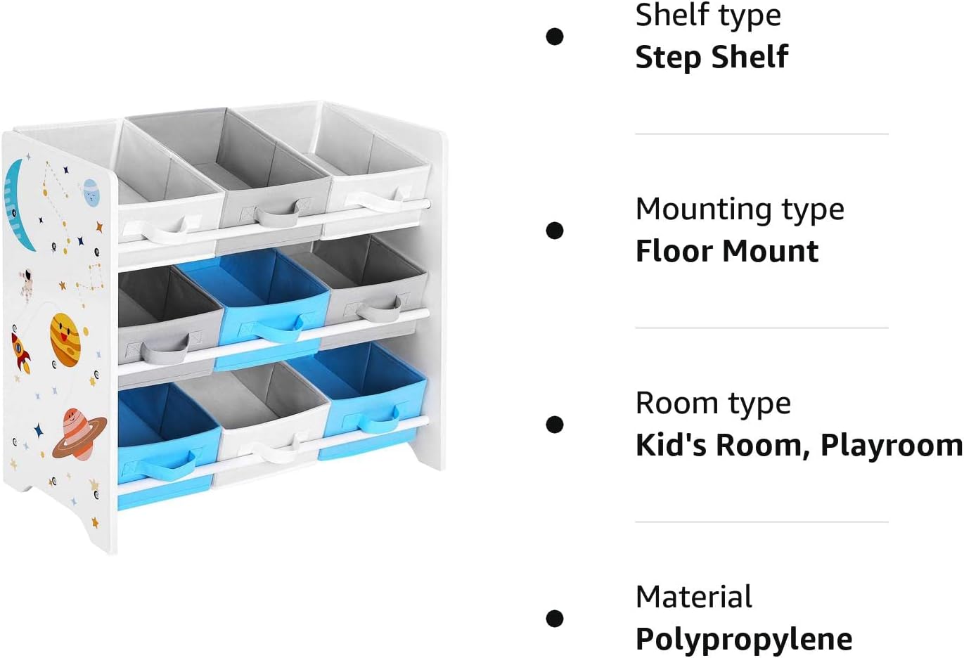 SONGMICS Children's Storage Shelf