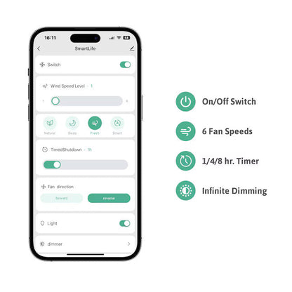 Smart LED Ceiling Fan