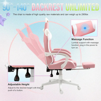 Dowinx Cute Cat‑Ear Gaming Chair