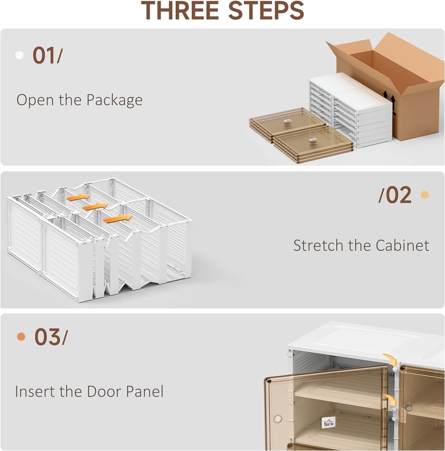 Multi-Size Foldable Storage Boxes