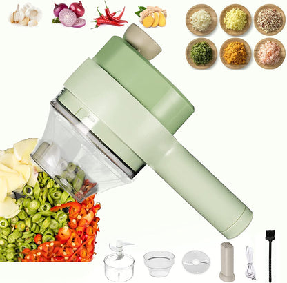 4 in 1 Handheld Electric Vegetable Cutter Set