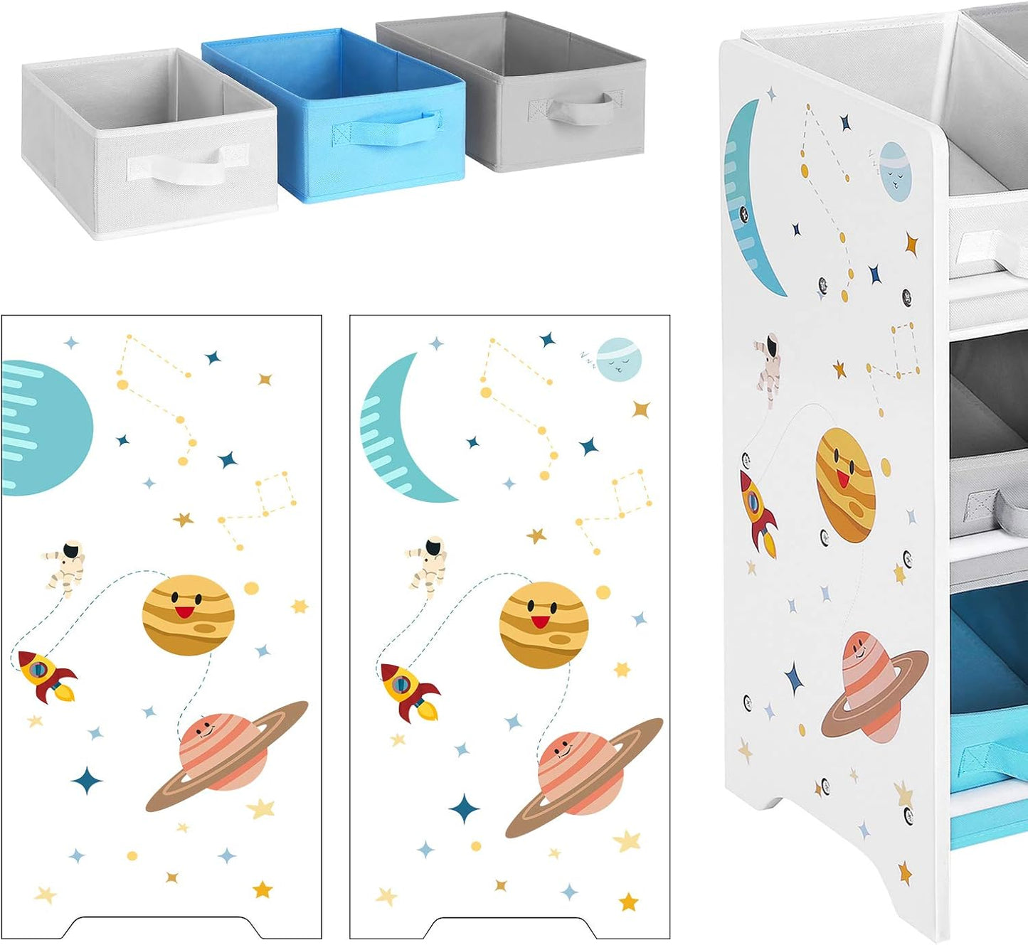 SONGMICS Children's Storage Shelf GKR33WT