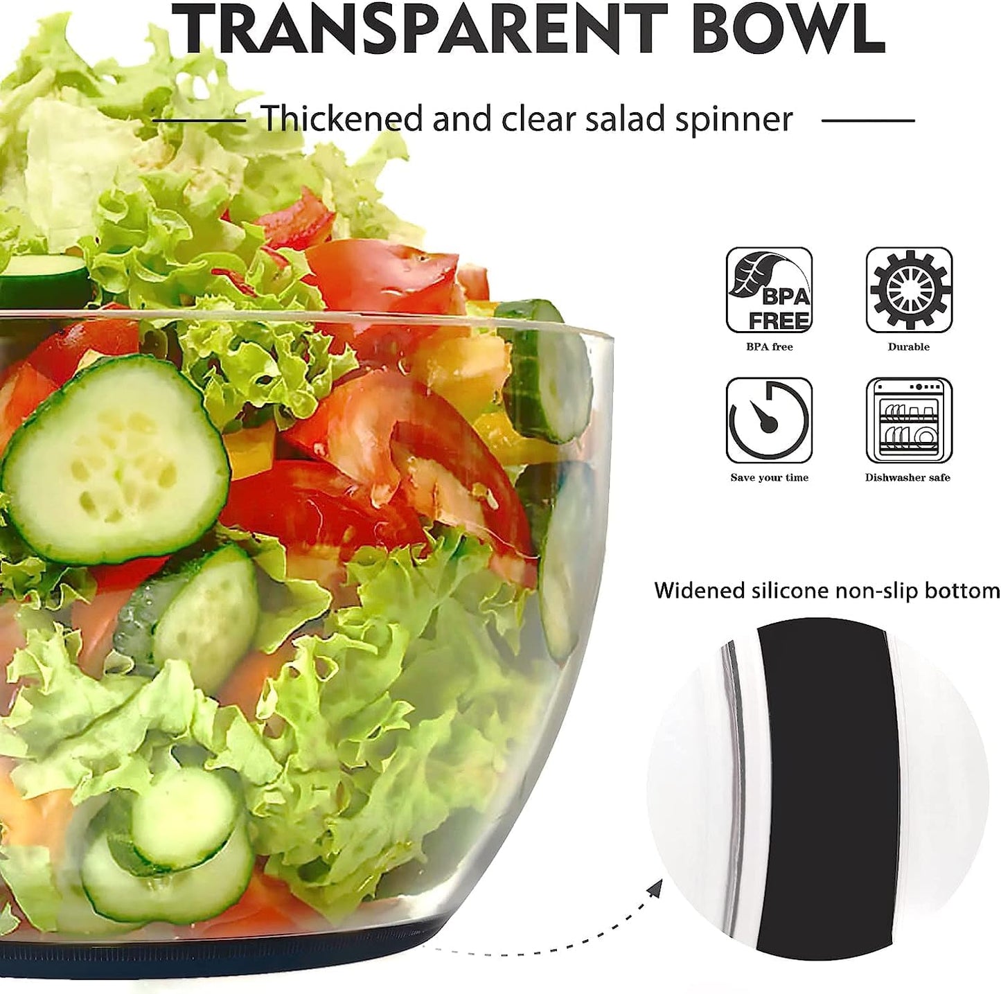 Large Salad Spinner & Lettuce Dryer