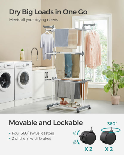 SONGMICS Large Clothes Airer LLR701w01v1