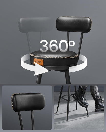 VASAGLE Set of 2 Bar Stool