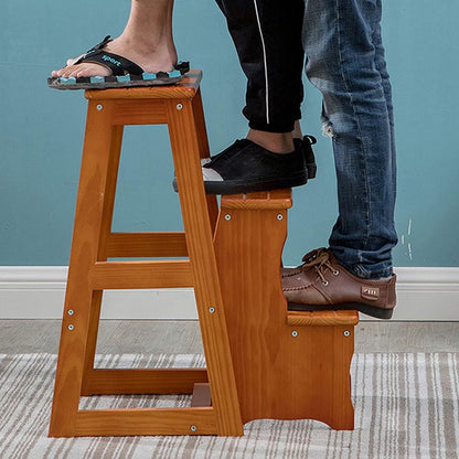 Bamboo Ladder Stool