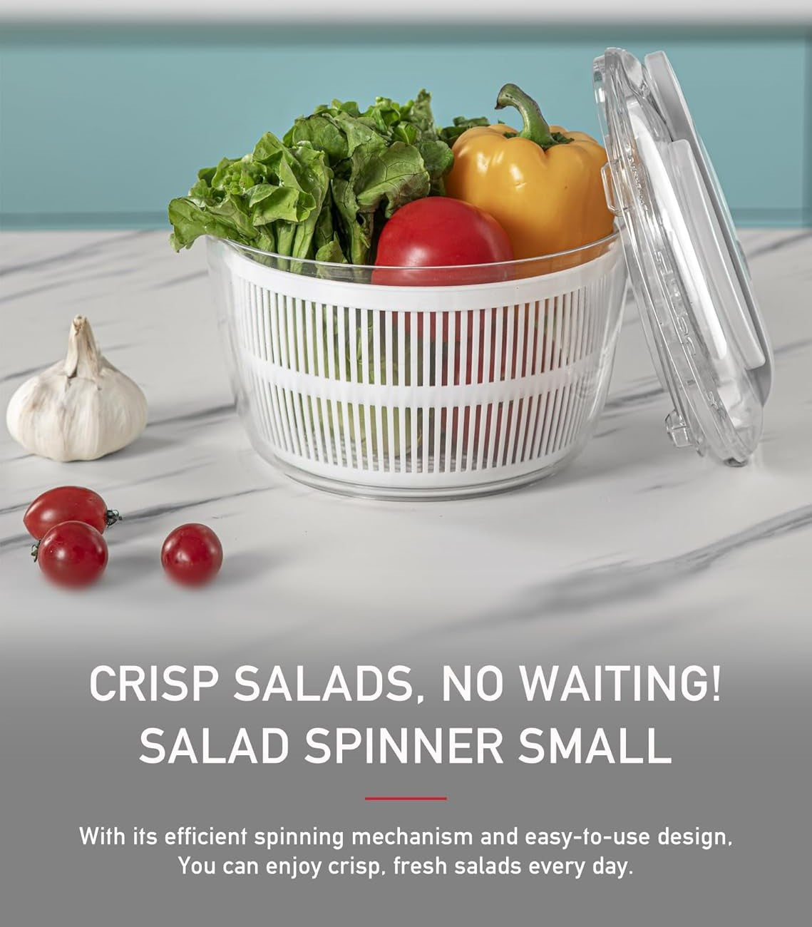 Salad Spinner with Bowl and Colander