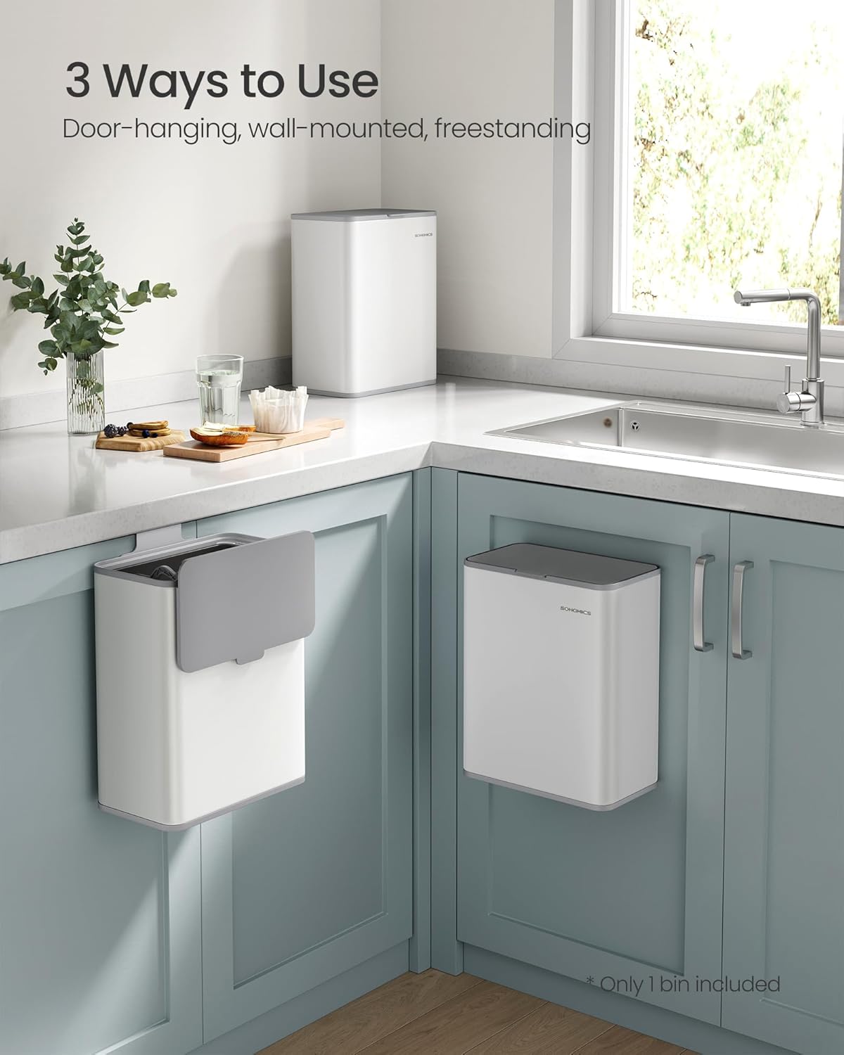SONGMICS Hanging Kitchen Bin