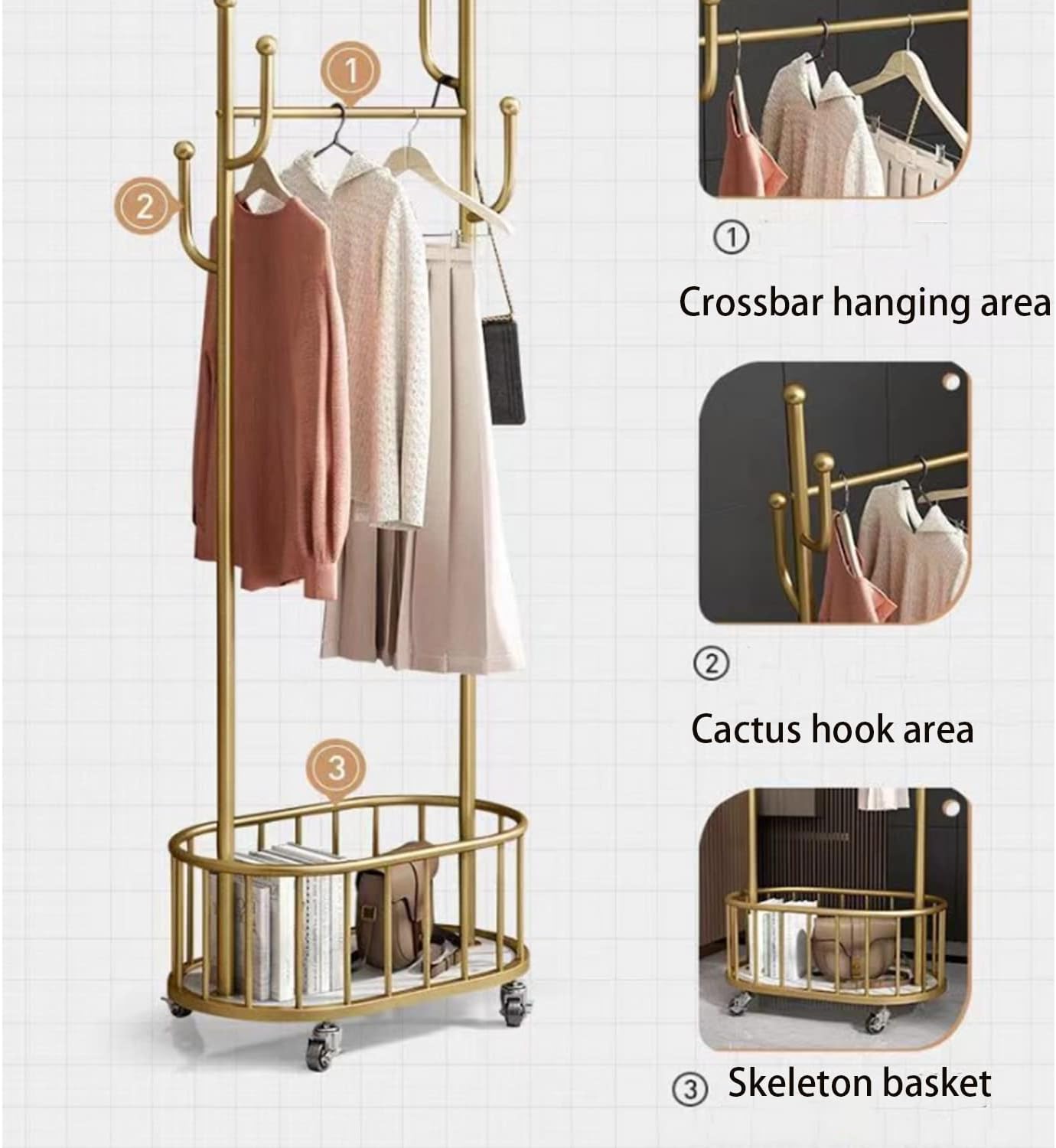 Clothes Rack with Wheels