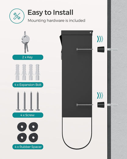 SONGMICS Post Box GMB020B02