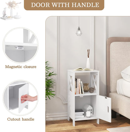WOLTU set of 2 Bedside Tables (TSR166WS_2)
