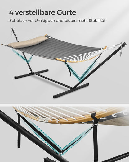 SONGMICS Hammock with Frame GHS002G01