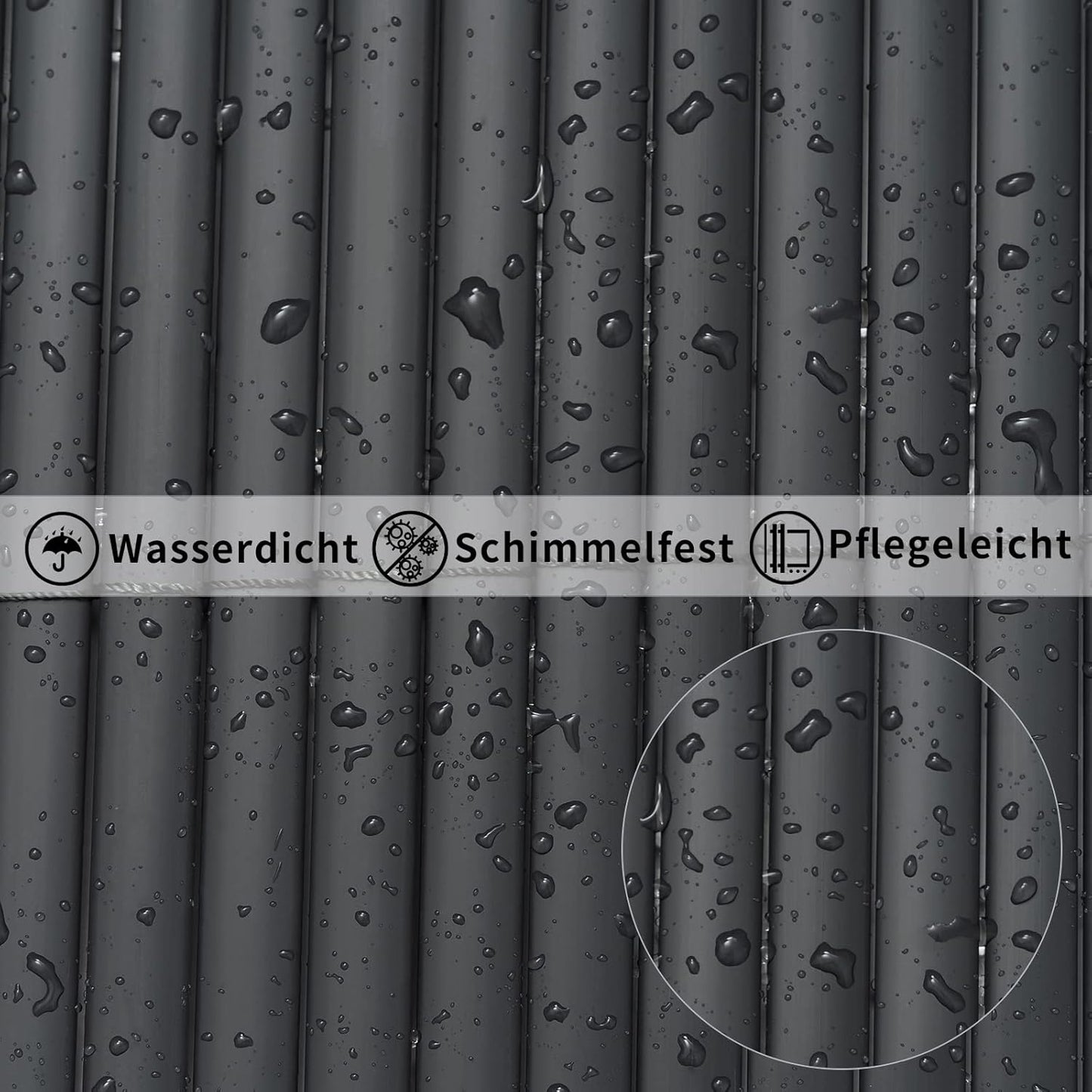 WOLTU PVC Privacy Screen Mat