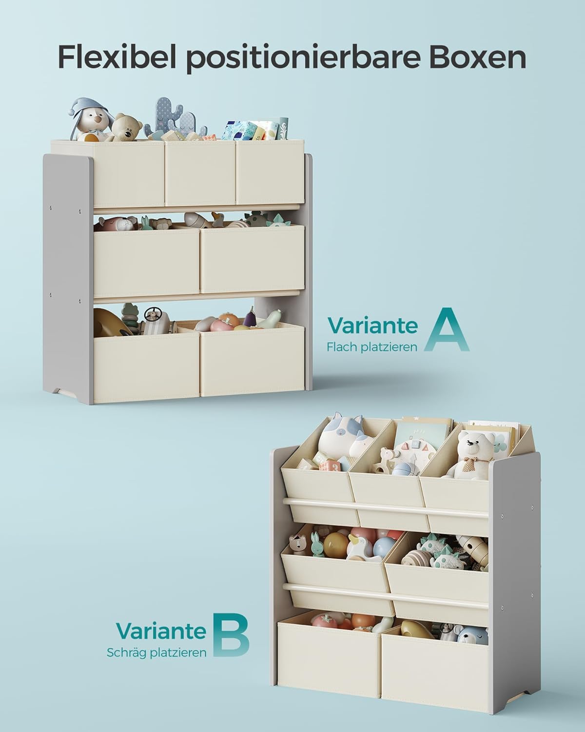 SONGMICS Children's Shelf GKR034G10
