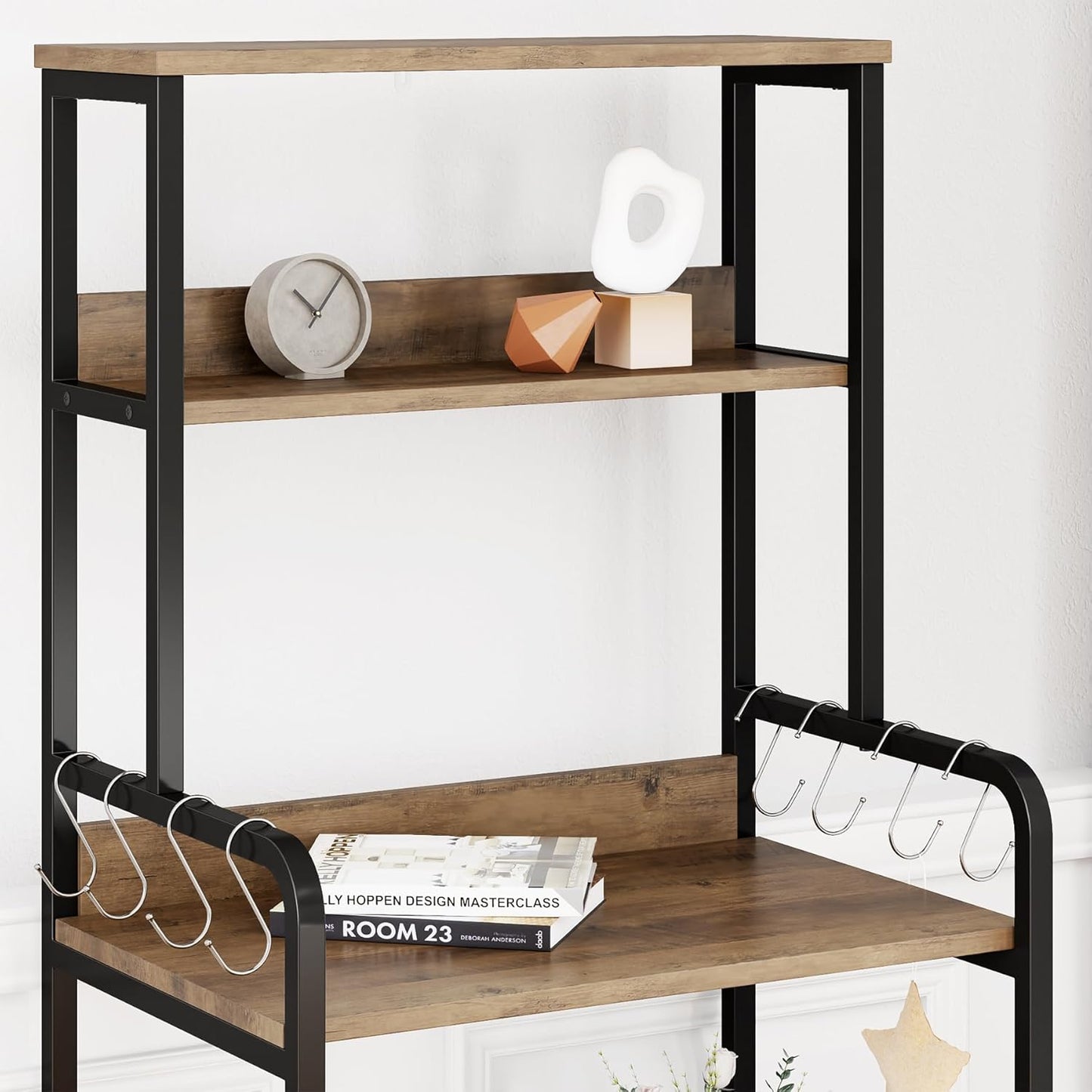 5 Tier Storage Unit with 8 Hooks