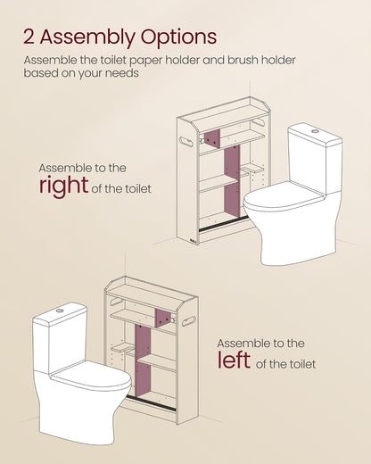 VASAGLE Bathroom Cabinet UBBC752W01