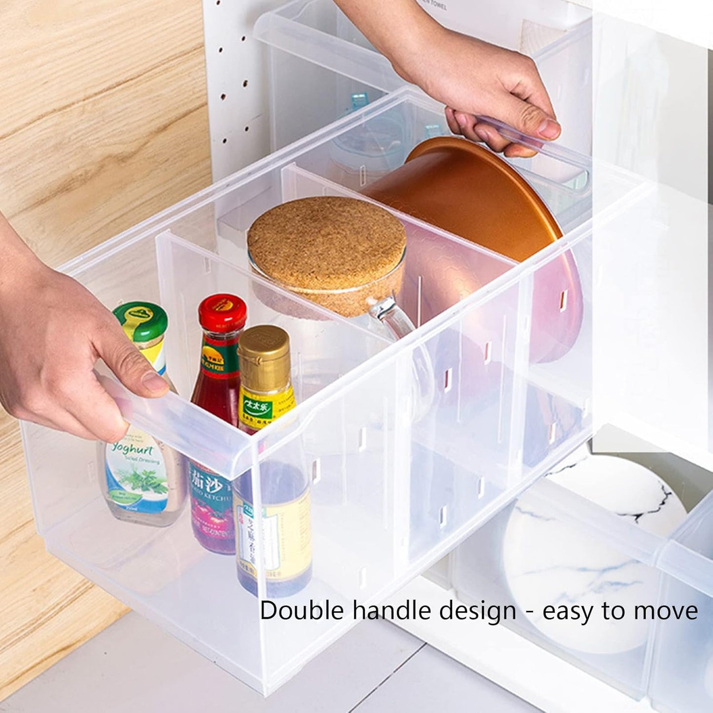 Refrigerator Kitchen Stackable Storage Box