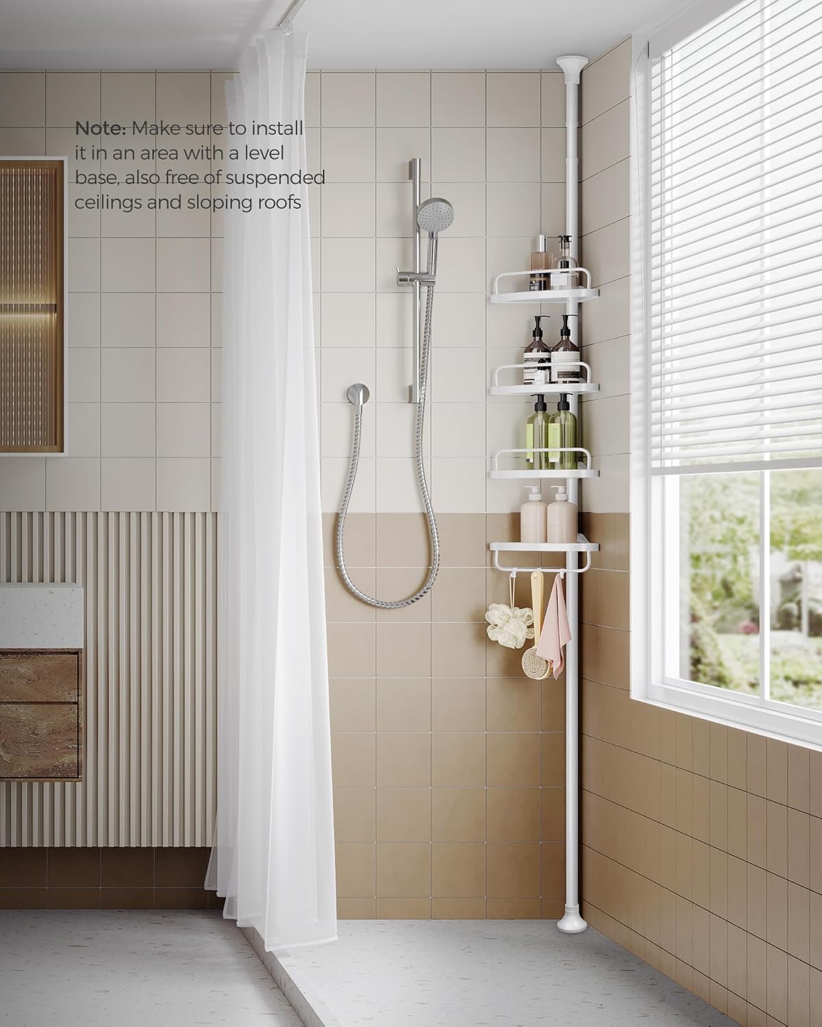 SONGMICS Shower Corner Shelf BCB001A