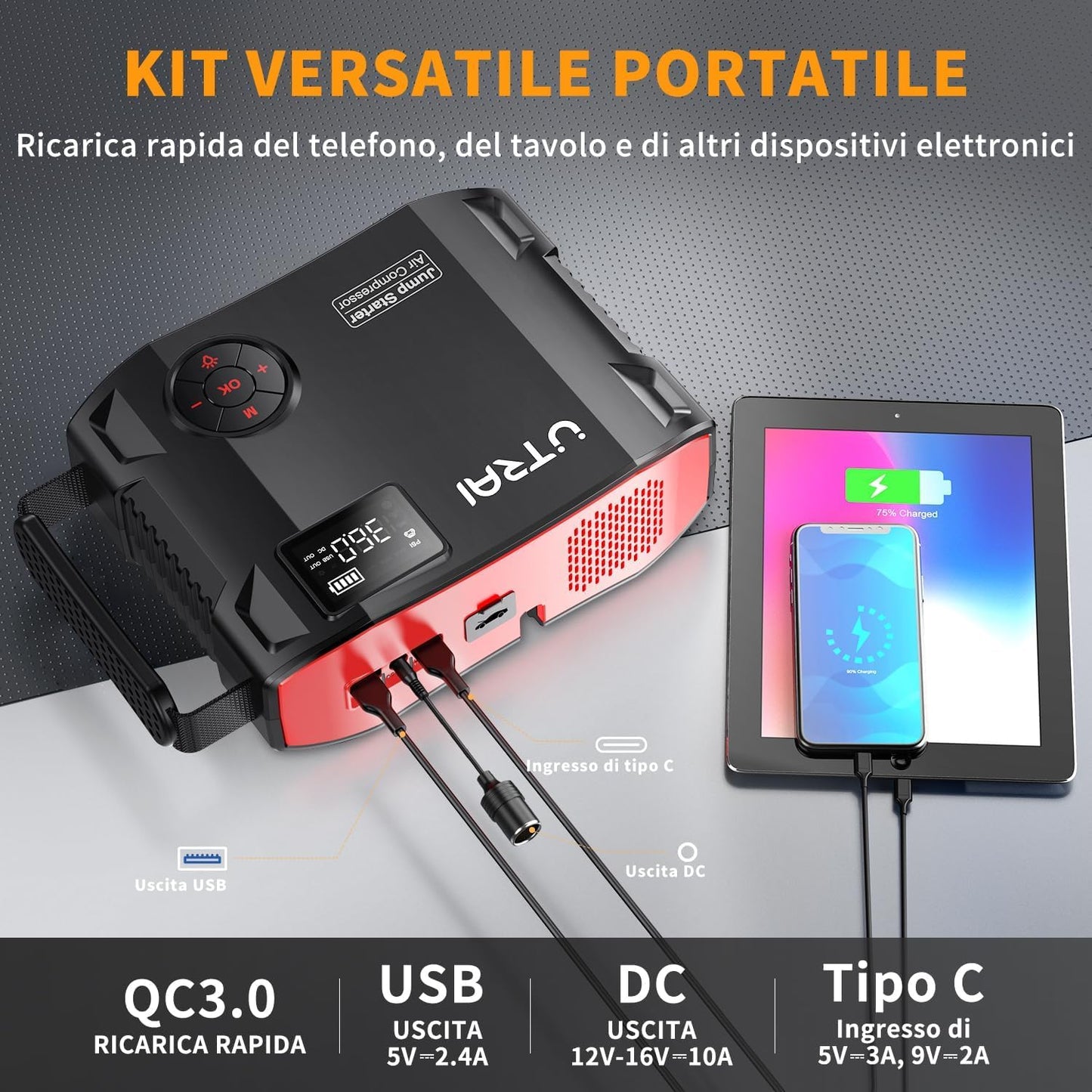 utrai 4-IN-1 Jump Starter