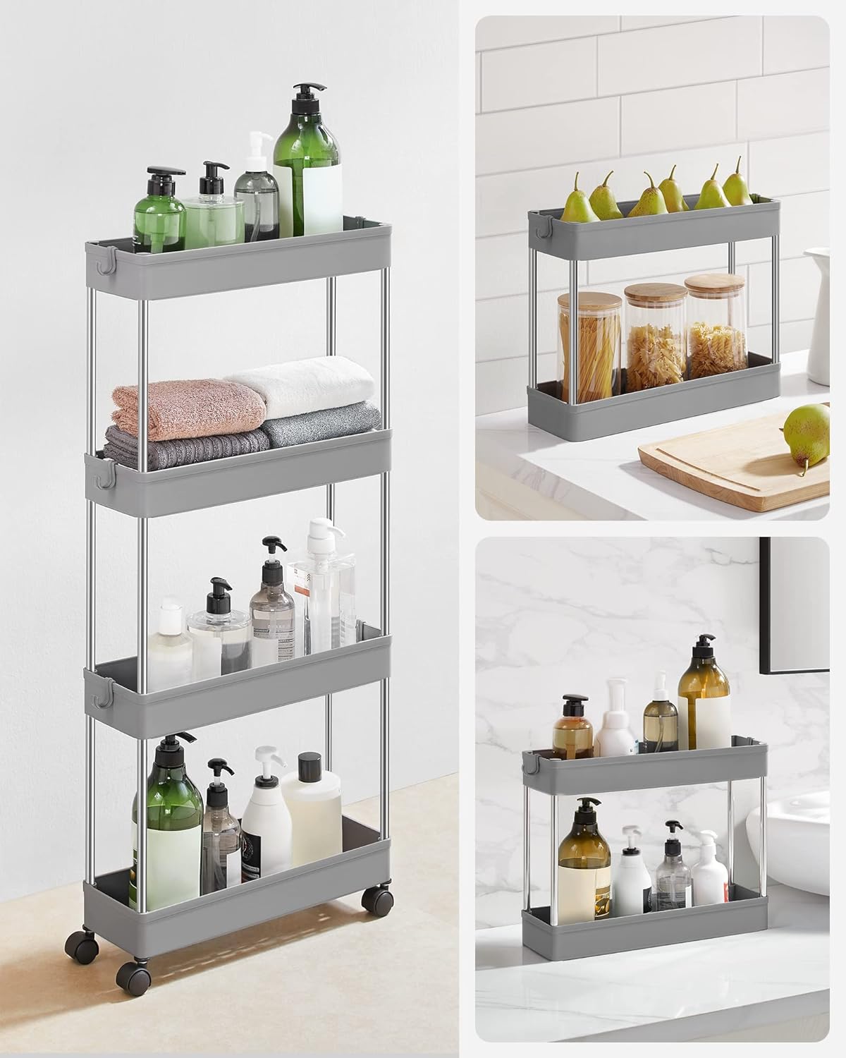 SONGMICS 4-Tier Storage Trolley KSC008G01