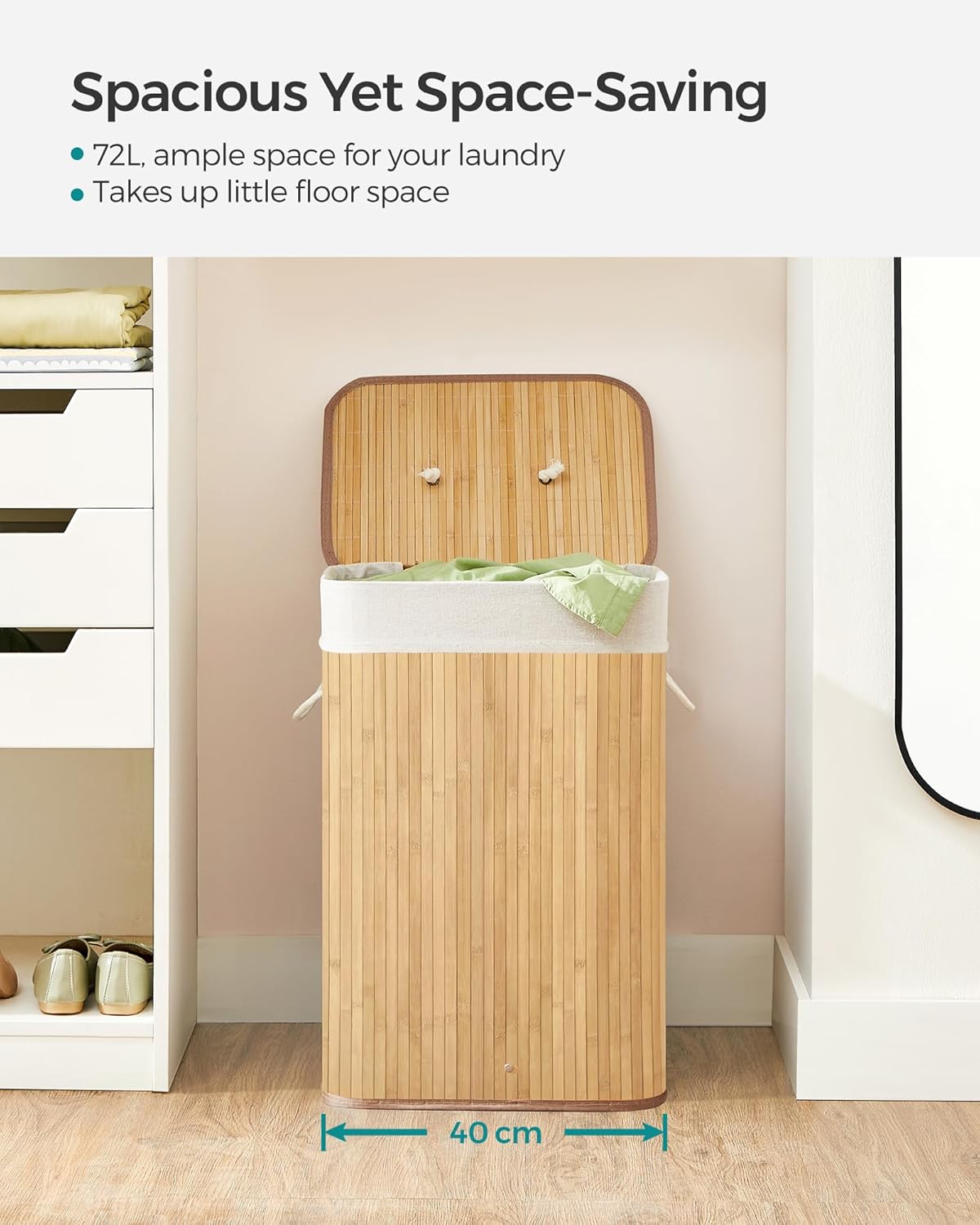 SONGMICS Laundry Basket LCB10Y