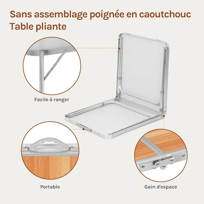 WOLTU Folding Camping Table Garden Table (CPT8122HEI)