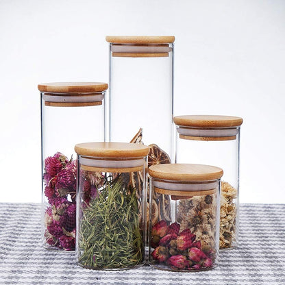 Transparent Glass Jar