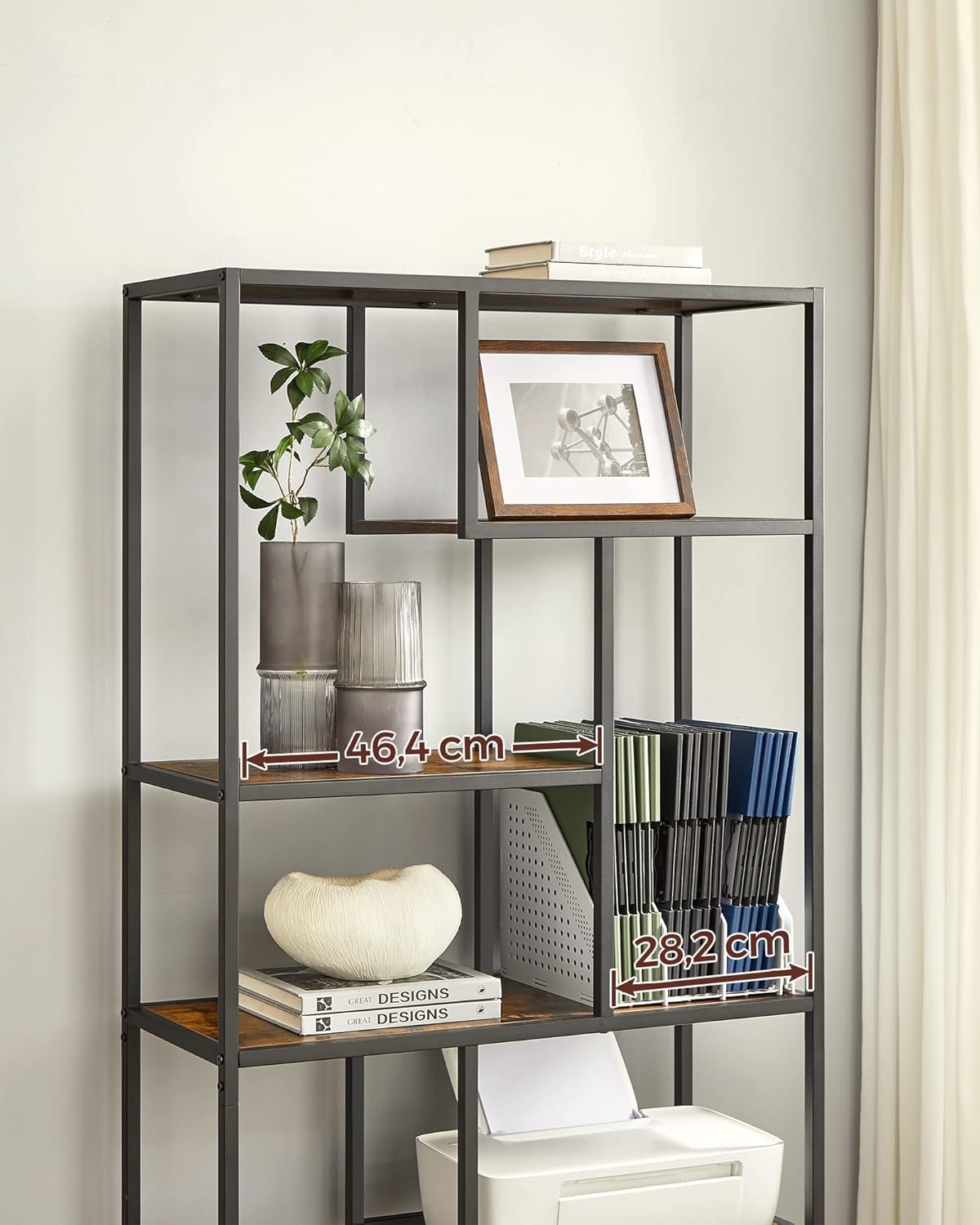 VASAGLE Bookcase, 6-Tier Bookcase