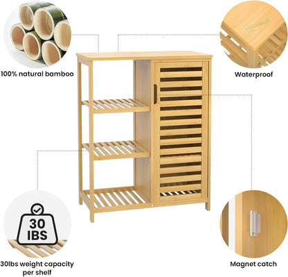 3-Tier bamboo Storage Cabinet