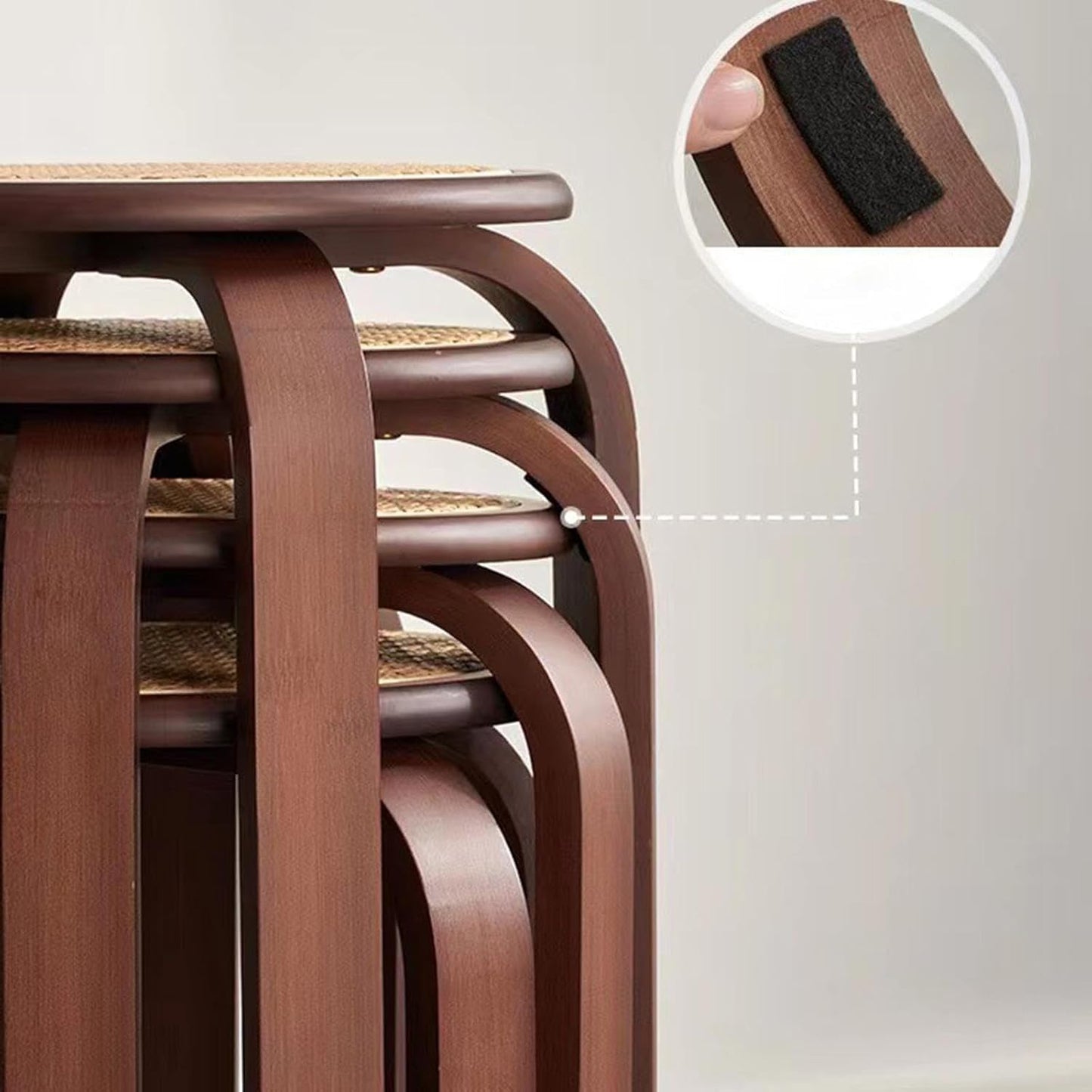 Handcrafted Rattan Stool