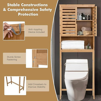 Bamboo Bathroom Cabinet Organizer