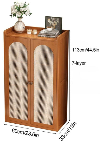Bamboo Shoe Cabinet