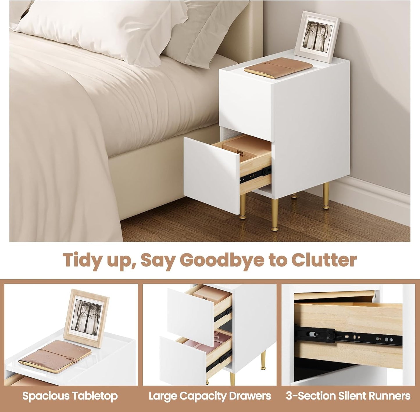 WOLTU Bedside Table (NTS10WS01)